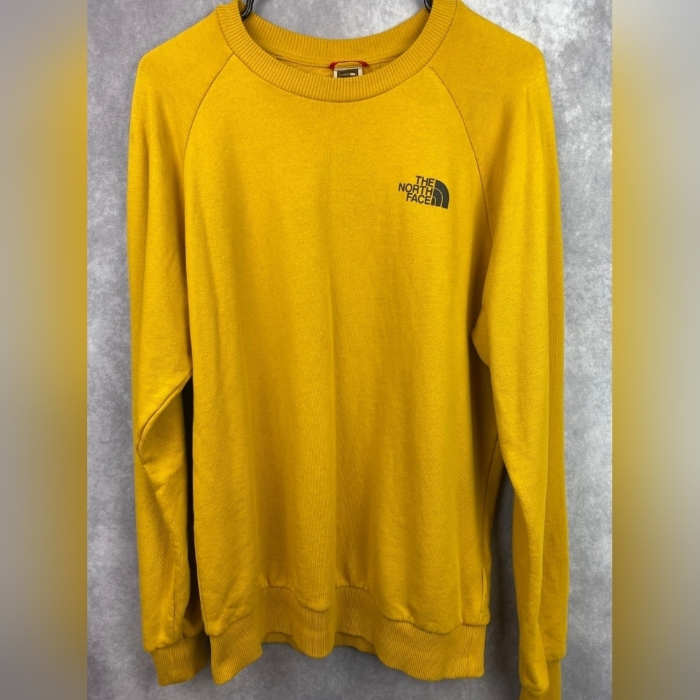 The North face sweatshirt Men's medium gold color Cotton‎ Warm